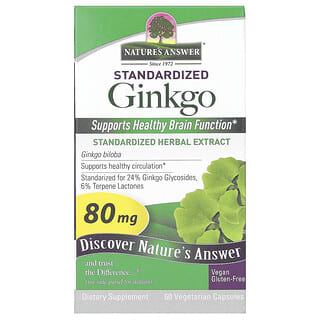Nature's Answer - Standardized Ginkgo Biloba for Brain & Circulation