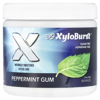 Xyloburst Sugar-Free Peppermint Gum, 100 Pieces, 5.29 oz
