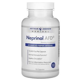 Arthur Andrew Medical Neprinol AFD Advanced Fibrin Defense 15,000 FU 150 Capsules