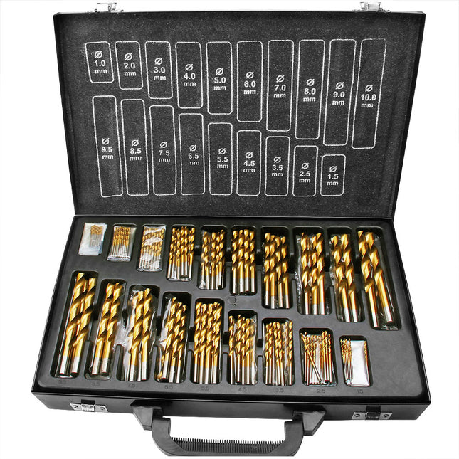 170 Piece Twist Drill Attachment Set from 100 mm to 1000 mm
