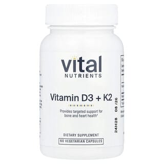 Boost Bone & Heart Health with Vital Nutrients Vitamin D3 + K2