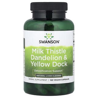 Swanson Liver Detox Support Supplement, 120 Vegan Capsules