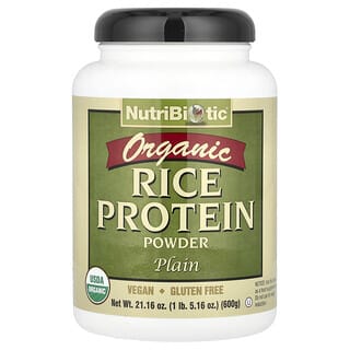 Organic Rice Protein Powder by NutriBiotic, Vegan, Gluten Free