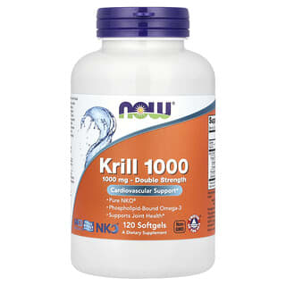 NOW Foods Krill 1000 Double Strength Omega-3 Supplement
