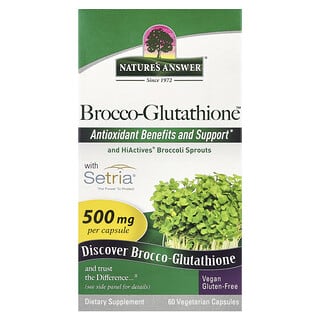 Nature's Answer Brocco-Glutathione 500mg, 60 Capsules | Boost Glutathione