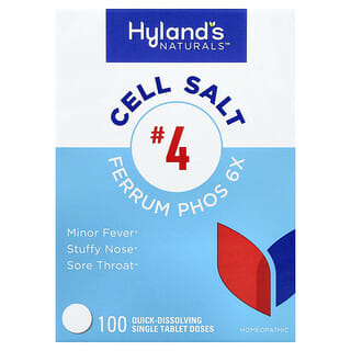 Hyland's Naturals Ferrum Phos 6X: Relieve Sore Throats & Inflammation