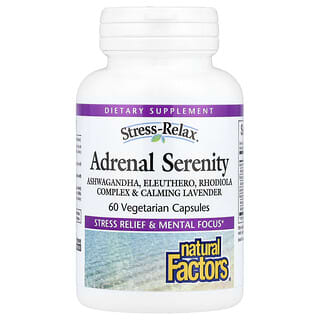 Natural Stress Relief with Adrenal Serenity, 60 Vegan Capsules