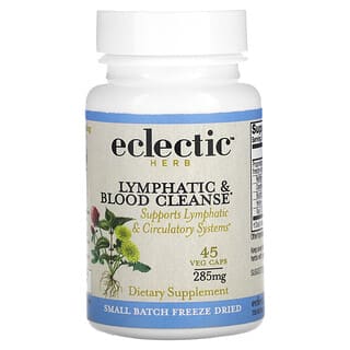 Eclectic Herb Freeze Dried Lymphatic & Blood Cleanse, 285mg, 45 Veg Caps