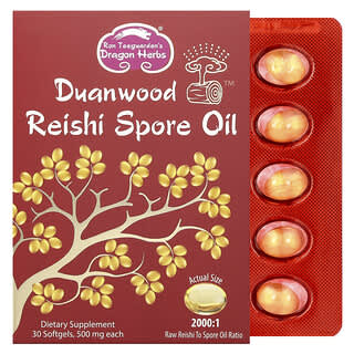 Dragon Herbs Reishi Spore Oil 500mg 30 Softgels