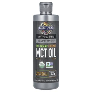 Garden of Life Dr. Formulated USDA Organic Coconut MCT Oil Brain Health
