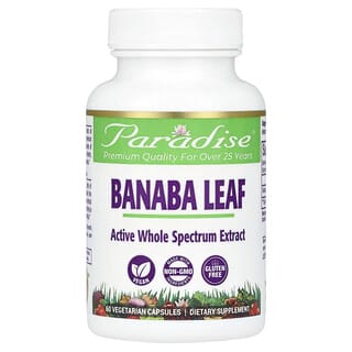 Paradise Herbs Banaba Leaf 250mg 60 Capsules - Natural Weight Loss