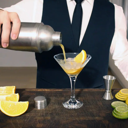 BARVIVO Professional Cocktail Shaker Set - Includes Double Jigger and Two Liquor Pourers - 700 ml