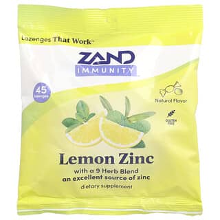 Zand Immunity Lemon Zinc Lozenges - 45 Count