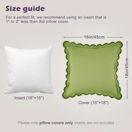 Snylcce Throw Pillow Covers 45 X 45 cm, Set of 2