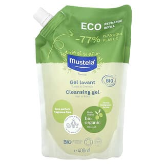 Mustela Eco Recharge Refill: Fragrance Free Cleansing Gel for Family