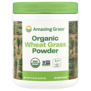 Boost Energy Naturally with USDA Organic Wheat Grass Powder by Amazing Grass