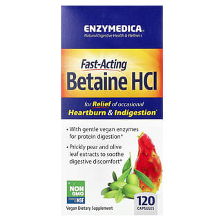 Betaine HCl Supplement by Enzymedica for Digestive Relief