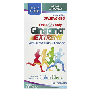 Boost Energy & Endurance with BodyGold Ginsana Extreme - 105 VegCaps