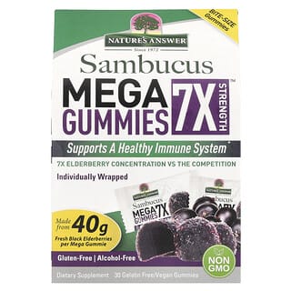 Nature's Answer Sambucus Mega Gummies 7X Strength - Immune Support