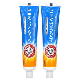 Arm & Hammer Advance White Anticavity Fluoride Toothpaste, 6 oz (170 g) Twin Pack