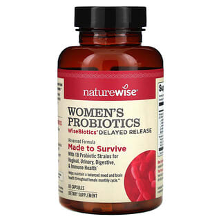 NatureWise Women's Probiotics for Vaginal & Digestive Health - 60 Capsules