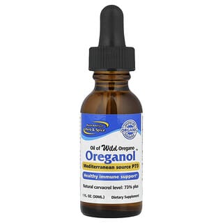 Wild Oregano Oil Supplement, 100% Organic, 1 fl oz (30 ml)