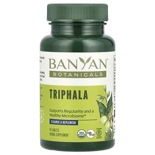 Banyan Botanicals Triphala, 90 USDA Organic Tablets for Digestive Health