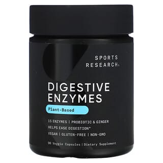 Plant-Based Digestive Enzymes by Sports Research - 90 Veggie Capsules