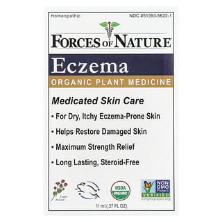 Natural Eczema Relief, Forces of Nature Organic Plant Medicine, 0.37 fl oz
