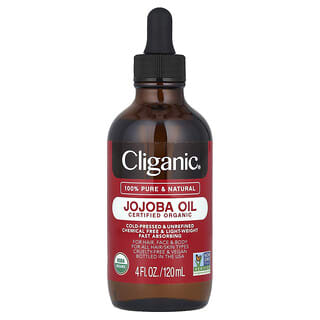 Pure Organic Jojoba Oil for Hair, Face & Body - 100% Natural, Cold-Pressed