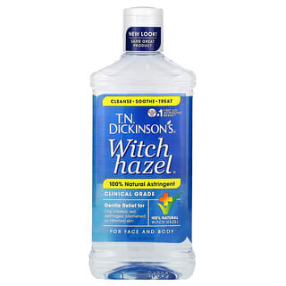 Dickinson Witch Hazel for Face & Body - 16 fl oz, 100% Natural Astringent