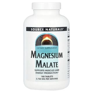 Magnesium Malate Supplement by Source Naturals for Energy & Muscle Relief