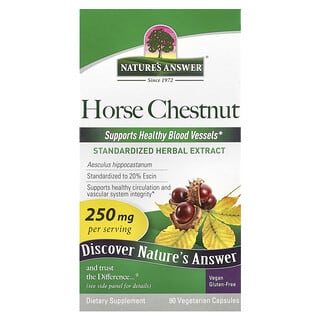 Horse Chestnut Supplements for Healthy Circulation - 250mg, 90 Capsules