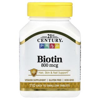 Biotin Hair, Skin & Nail Support Supplement by 21st Century