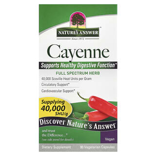 Nature's Answer Cayenne Capsules - 90 Vegetarian Capsules 450mg