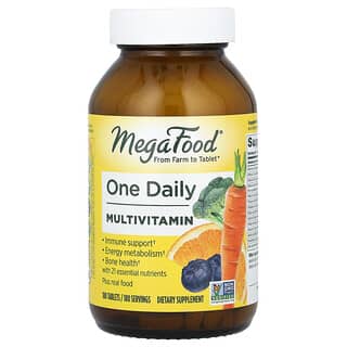MegaFood One Daily Multivitamin - 180 Tablets - Immune Support & Energy