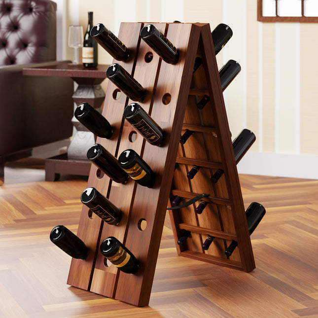 Wine Rack Wood 36 Bottles