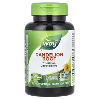 Dandelion Root Capsules by Nature's Way - 525 mg per Capsule, Vegan & Gluten Free