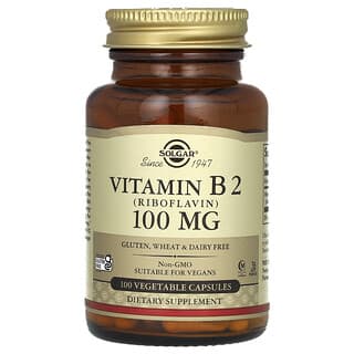 Boost Energy with Solgar Vitamin B2 (Riboflavin) 100mg Capsules