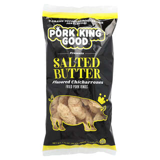 Crave-Worthy Salted Butter Pork Rinds by Pork King Good