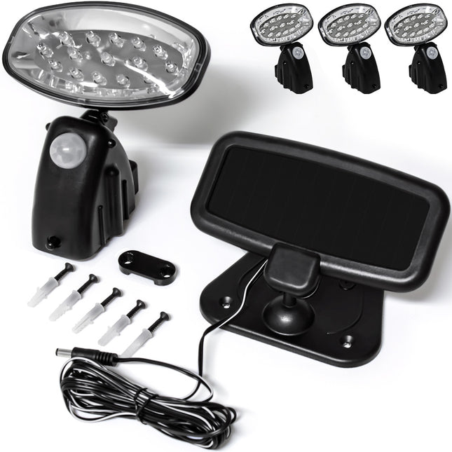 Solar Outdoor Wall Light 3Pcs Set with Motion Sensor