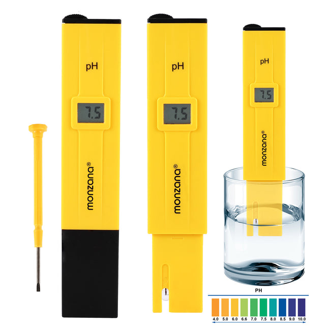 PH Measuring Instrument with LCD Display Battery