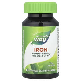 Nature's Way Iron Supplement - 18mg, Gluten Free, 100 Capsules