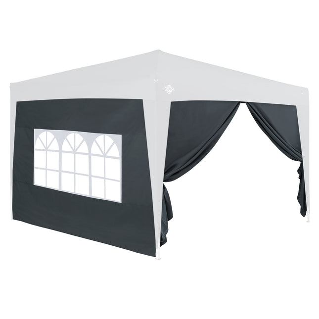 Gazebo Side Panel 2Pcs Set Anthracite 3x2m