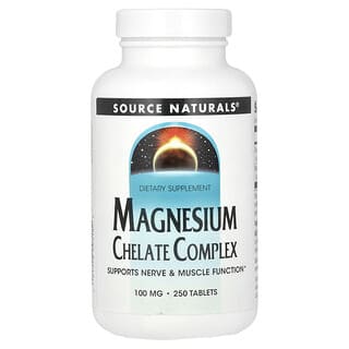 Source Naturals Magnesium Chelate Complex - Supports Nerve & Muscle Function