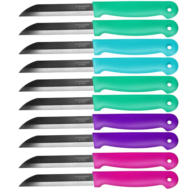 100 Pieces Kitchen Knives - Multicoloured