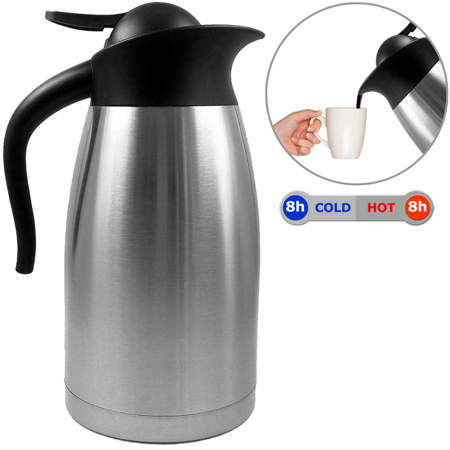 15L Stainless Steel Thermos Flask - Practical Push Button System
