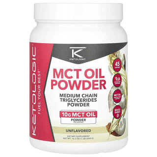Unlock Fat Loss with KetoLogic MCT Oil Powder, Unflavored, 16.2 oz