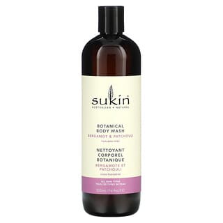 Sukin Bergamot & Patchouli Natural Body Wash, Paraben-Free, 500ml
