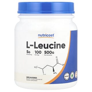 Nutricost L-Leucine Supplement - 500g Unflavored